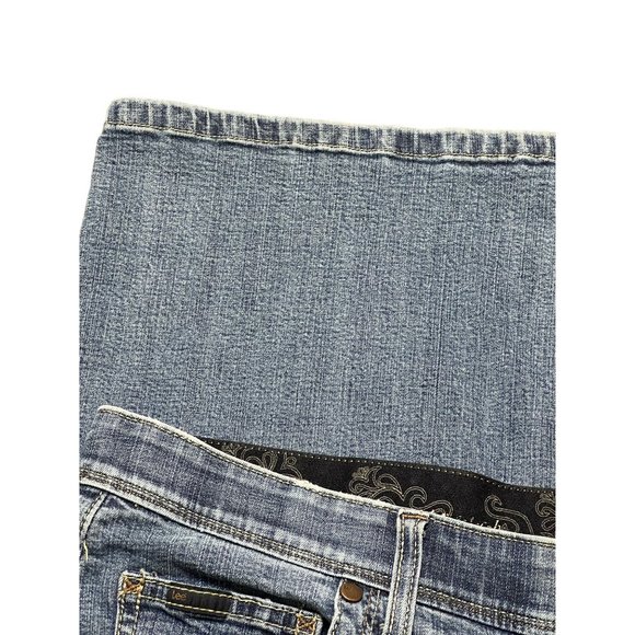 Lee Comfort Waistband Stretch Jeans Blue Size 16P Plus Size Petite - Picture 2 of 4